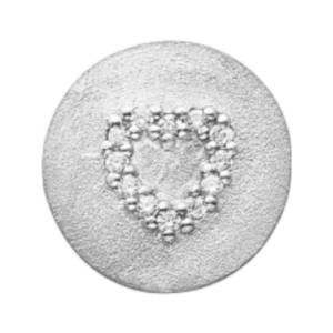 NEW STORY JEWELLERY sterling silver cutie button charm in silver